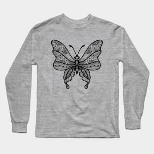 Butterfly Decorative Elegant Long Sleeve T-Shirt